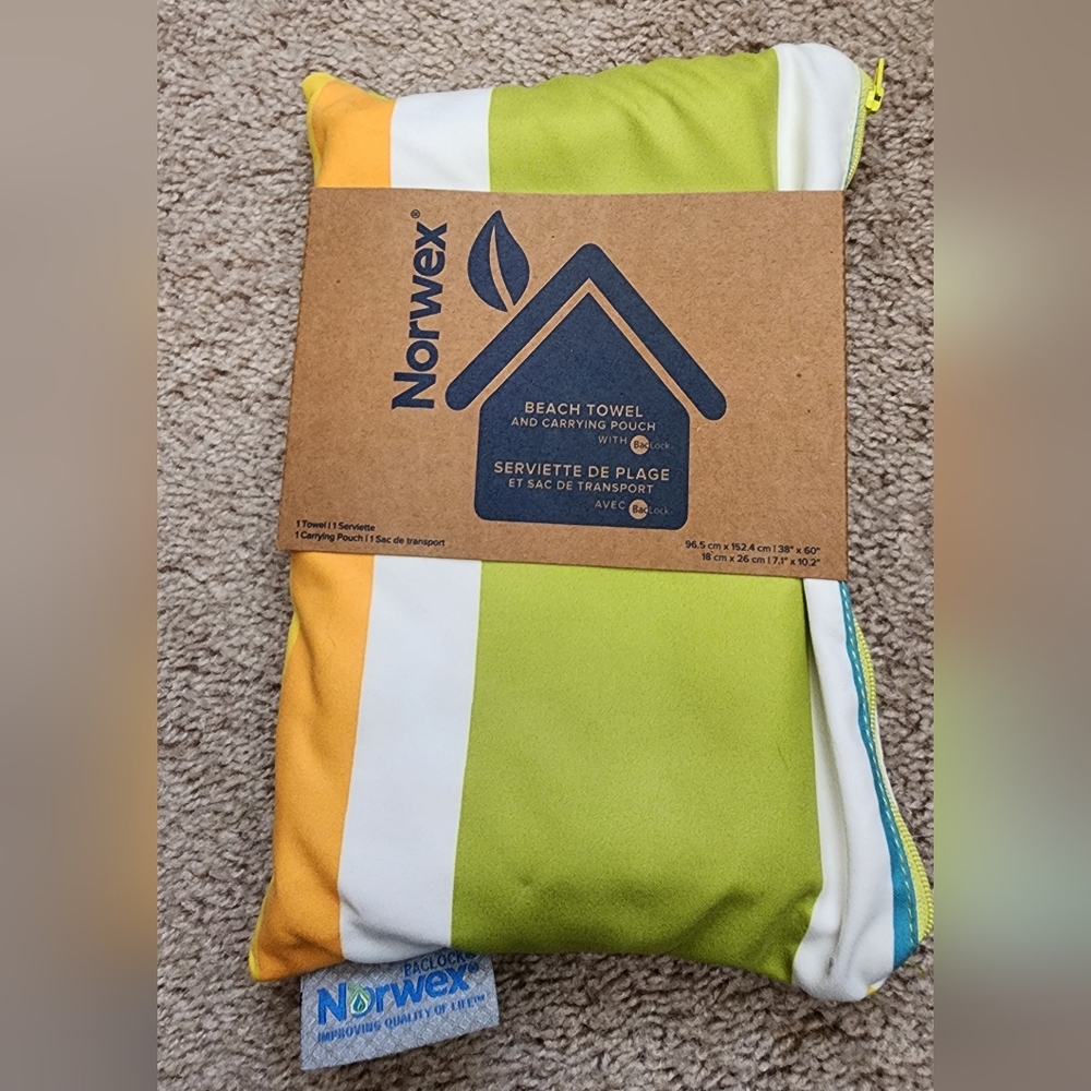 Norwex Striped Beach Towel